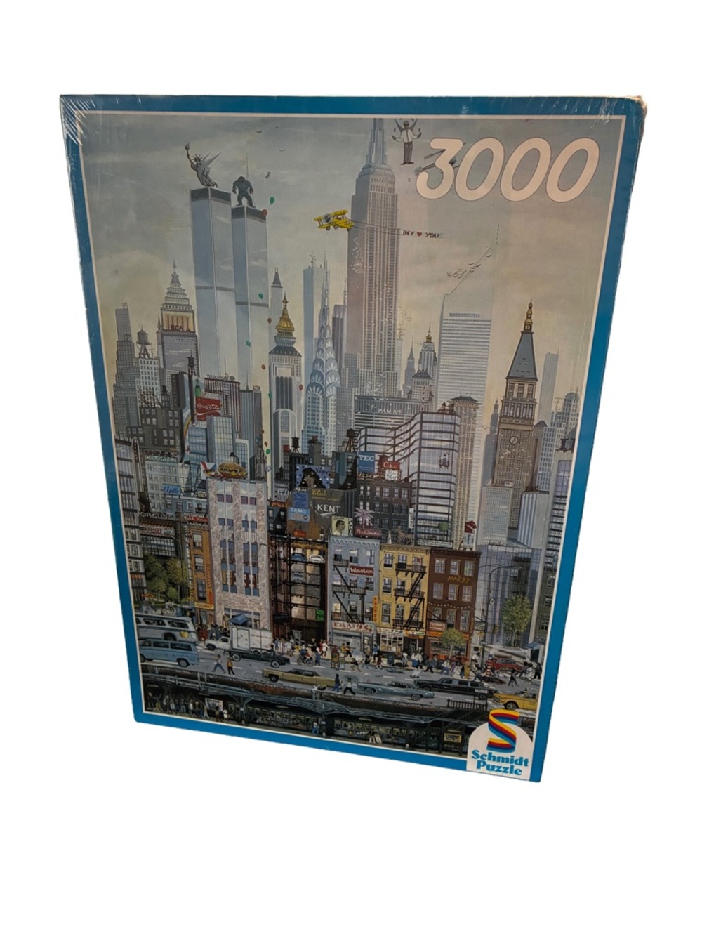 Vintage 1986 Schmidt 3000 Pc New York Puzzle Sealed Zenner Twin Towers